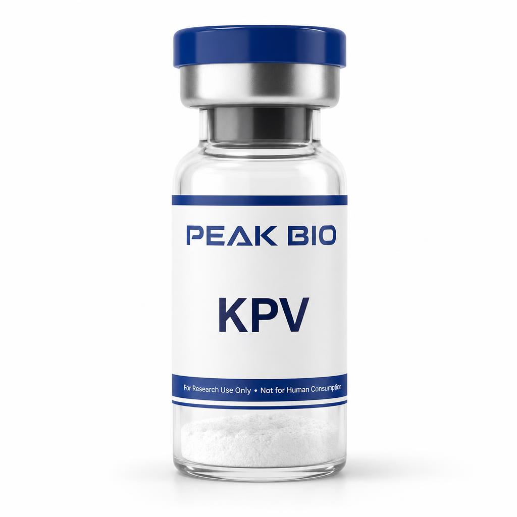 KPV (Lysine-Proline-Valine) research peptide vial