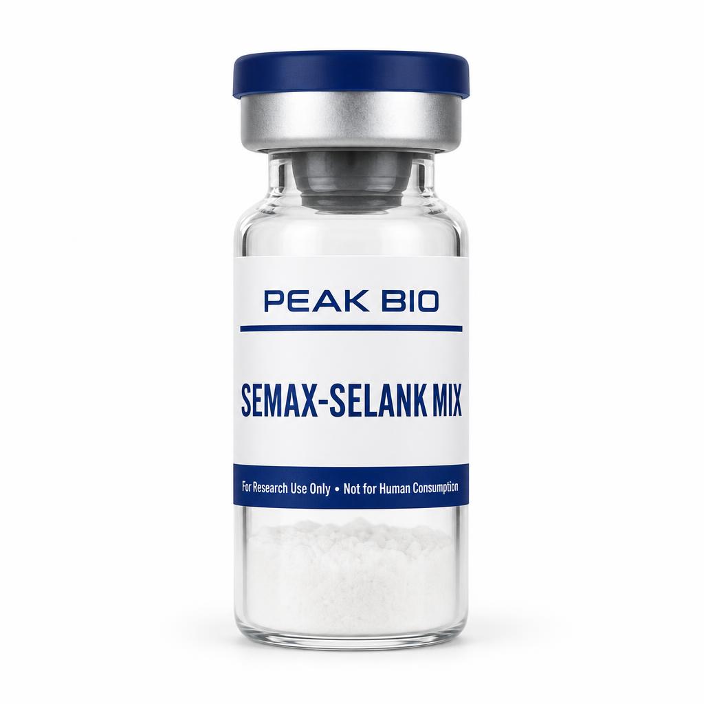 Semax-Selank Mix (Semax + Selank Blend) research peptide vial